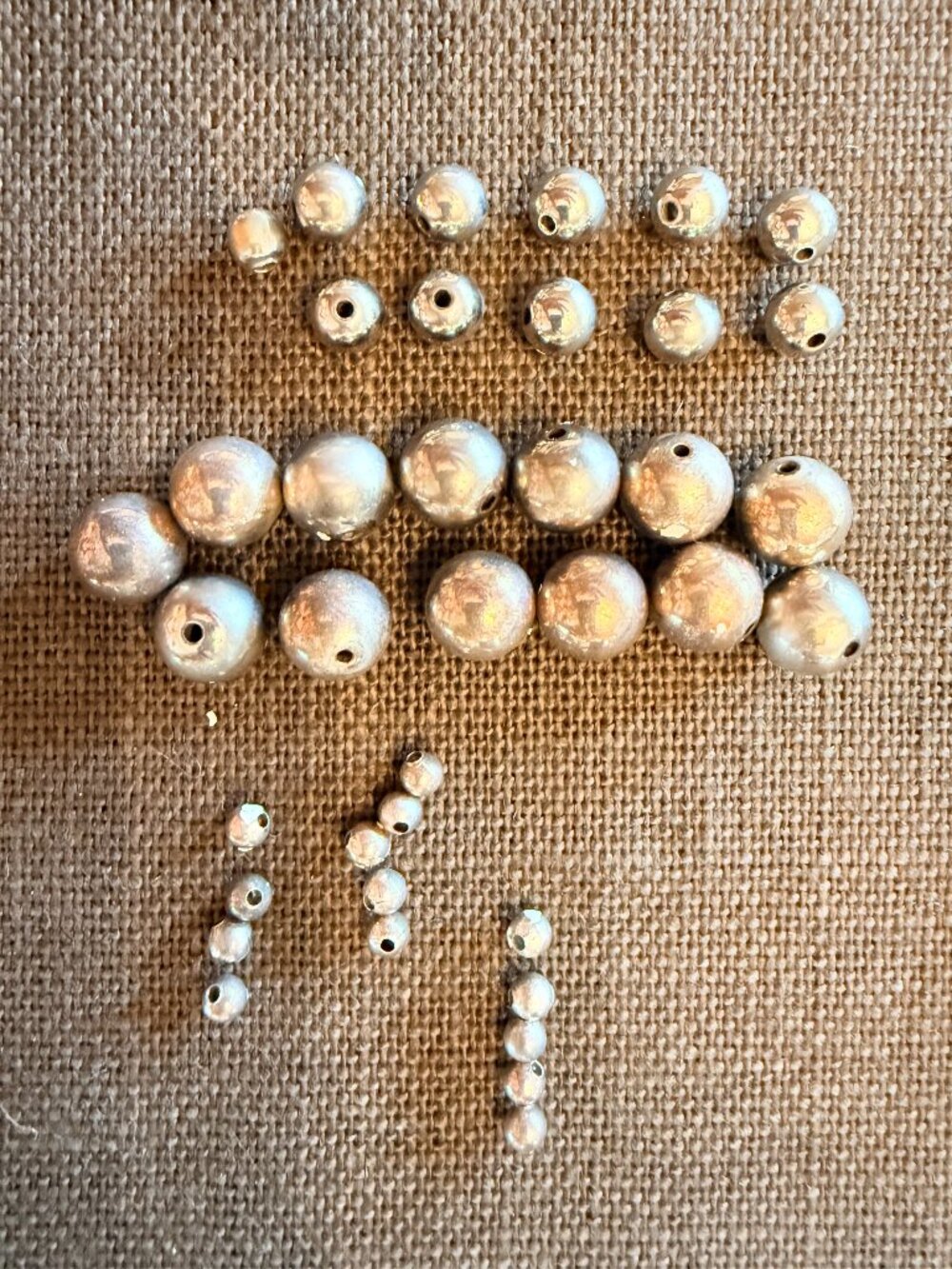 18.6g Sterling Silver 925 Loose Bench Beads Jewelry Making